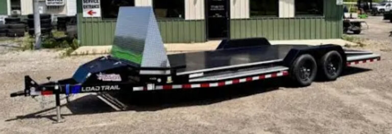 7’ x 20’ Tandem Axle Load Trailer/Car Hauler with Steel Floor, Rock Shield & Step Deck