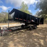 Hydraulic Heavy-Duty 7’ x 16’ Tandem Axel Dump Trailer with 4 ft Sides | GT-714