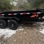 Heavy-Duty 7’ x 14’ Tandem Axel Dump Trailer with 2 ft Sides (+2 ft  extensions)